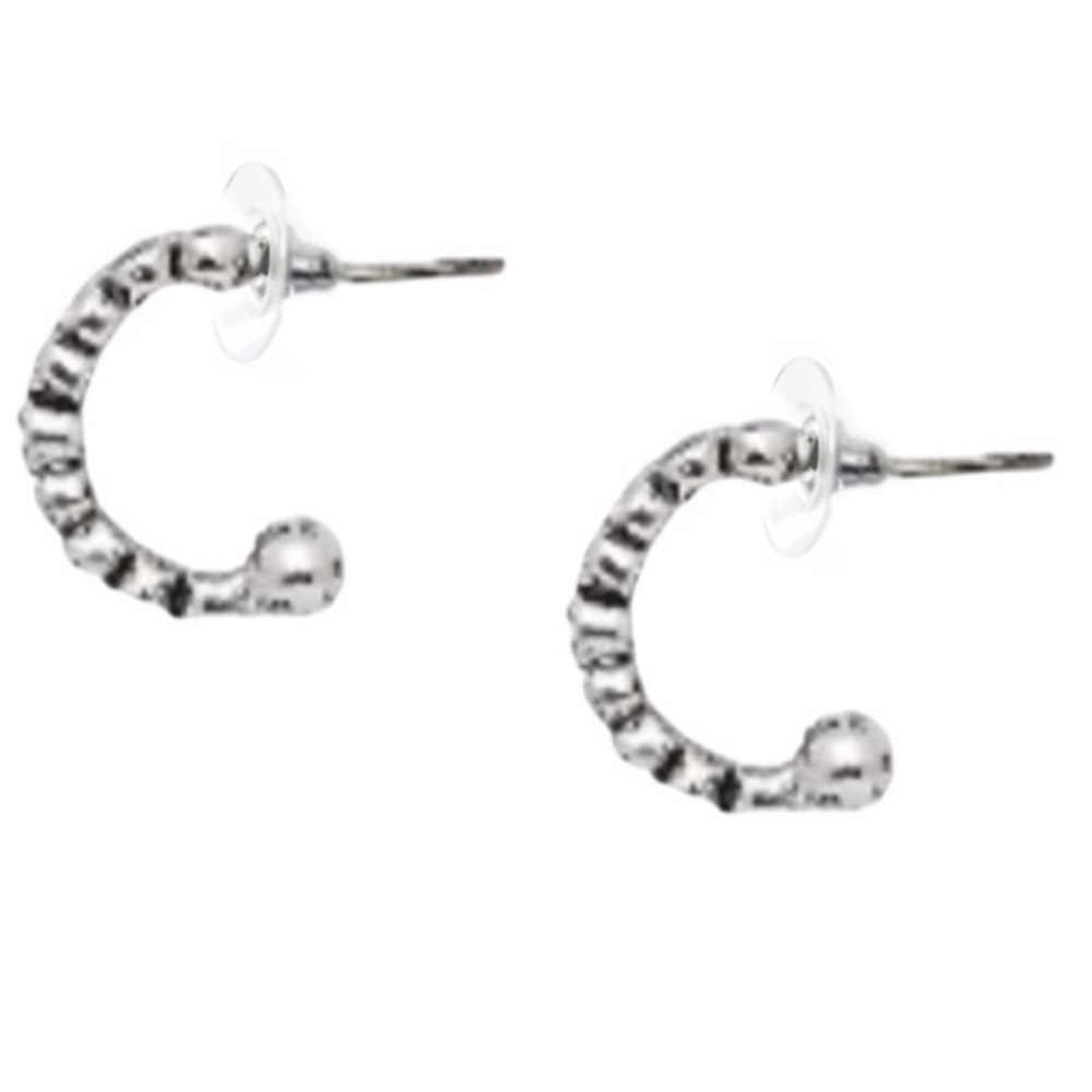 PREMIER DESIGNS • Girl’s Best Friend Four Way Style Earrings Huggie Hoops - Picture 5 of 9